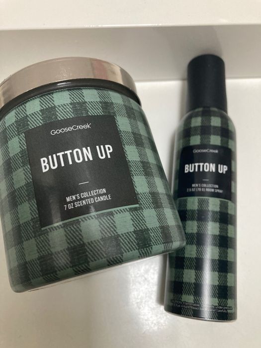 Подарунок чоловіку - свічка + спрей для авто Goose Creek Candle, США