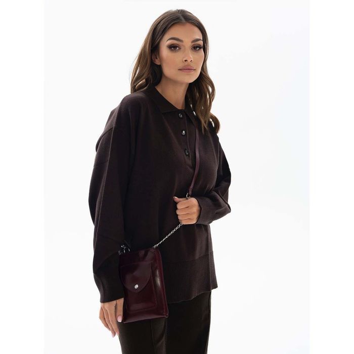 Mini torebka damska ze skóry naturalnej