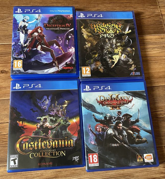 Sony PS4: God of War, UFC4, Mortal Kombat, Castlevania, Noih, Syberia