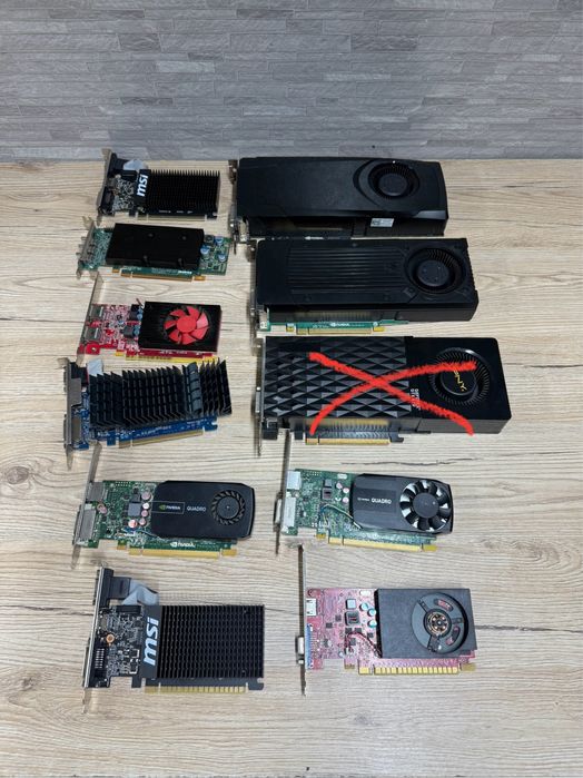 Лот відеокарт Nvidia,ATI,quadro