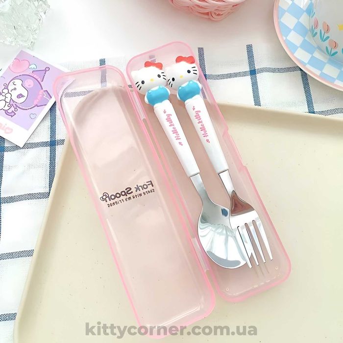 Дитячий набір столових приборів Hello Kitty Хелло Кітті Хелоу Кіті