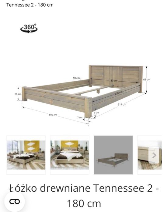 Meble do sypialni Tennessee 2 Seart Prawdziwe drewno z sosny