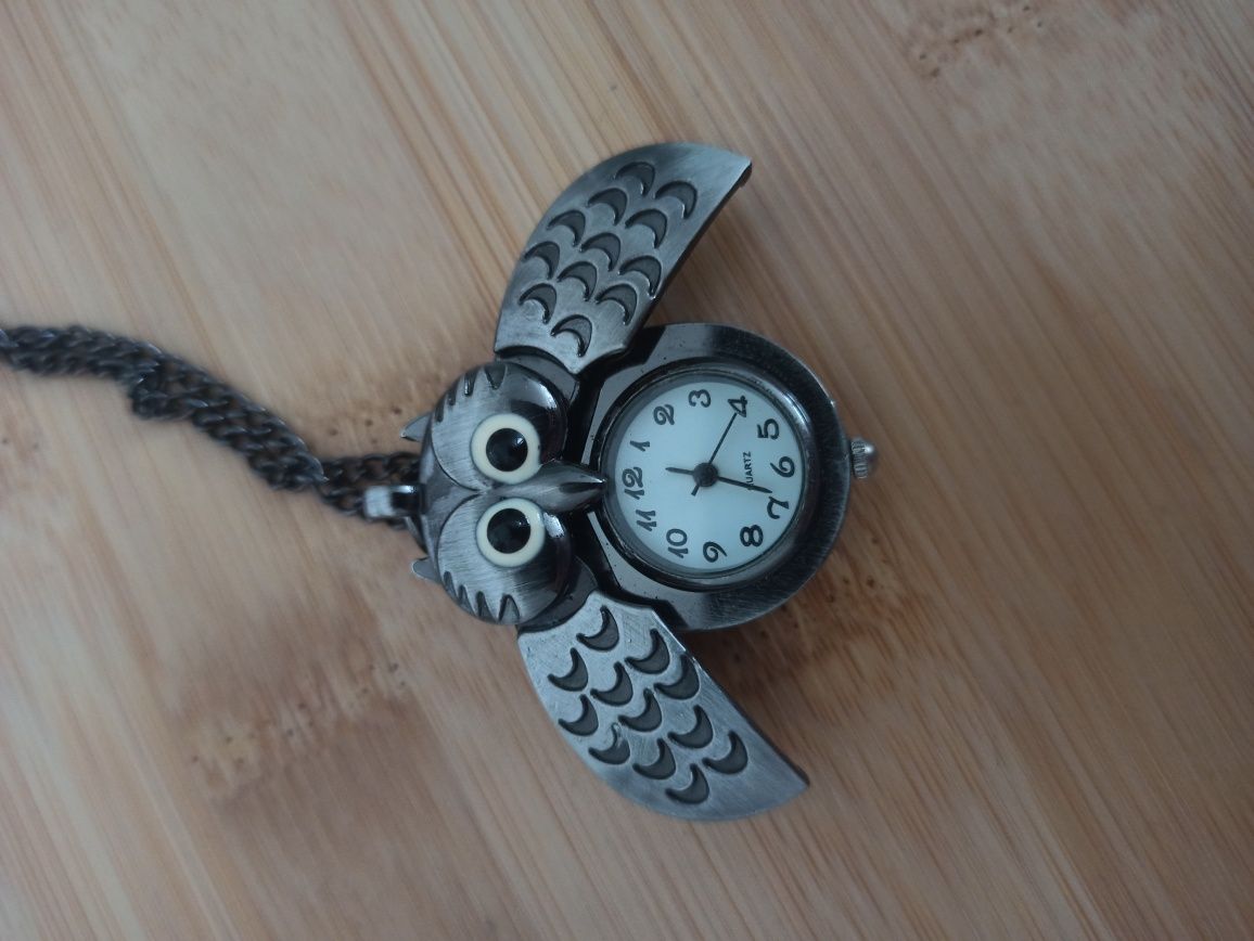 Zegarek naszyjnik sowa