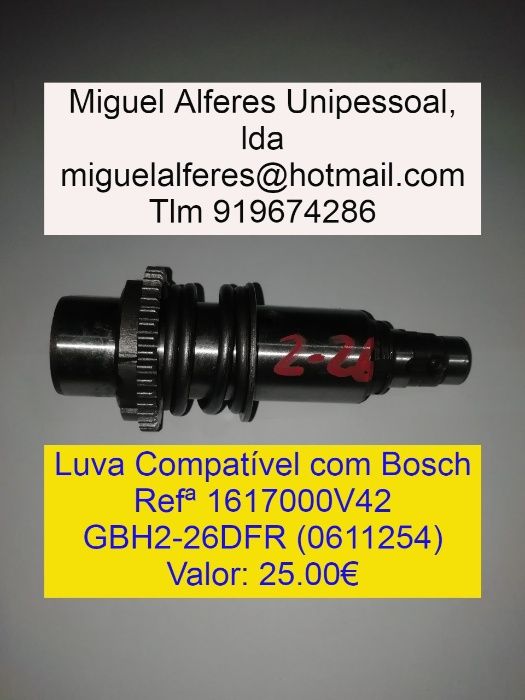 LUVAS Porta-Ferramentas Bosch GBH2-20/GBH2-26/GSH11E/GBH2-24/D25900
