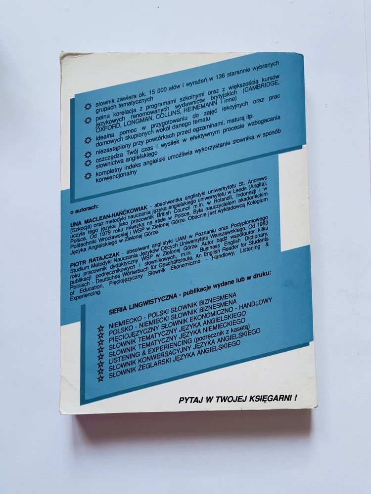 Słownik tematyczny języka angielskiego