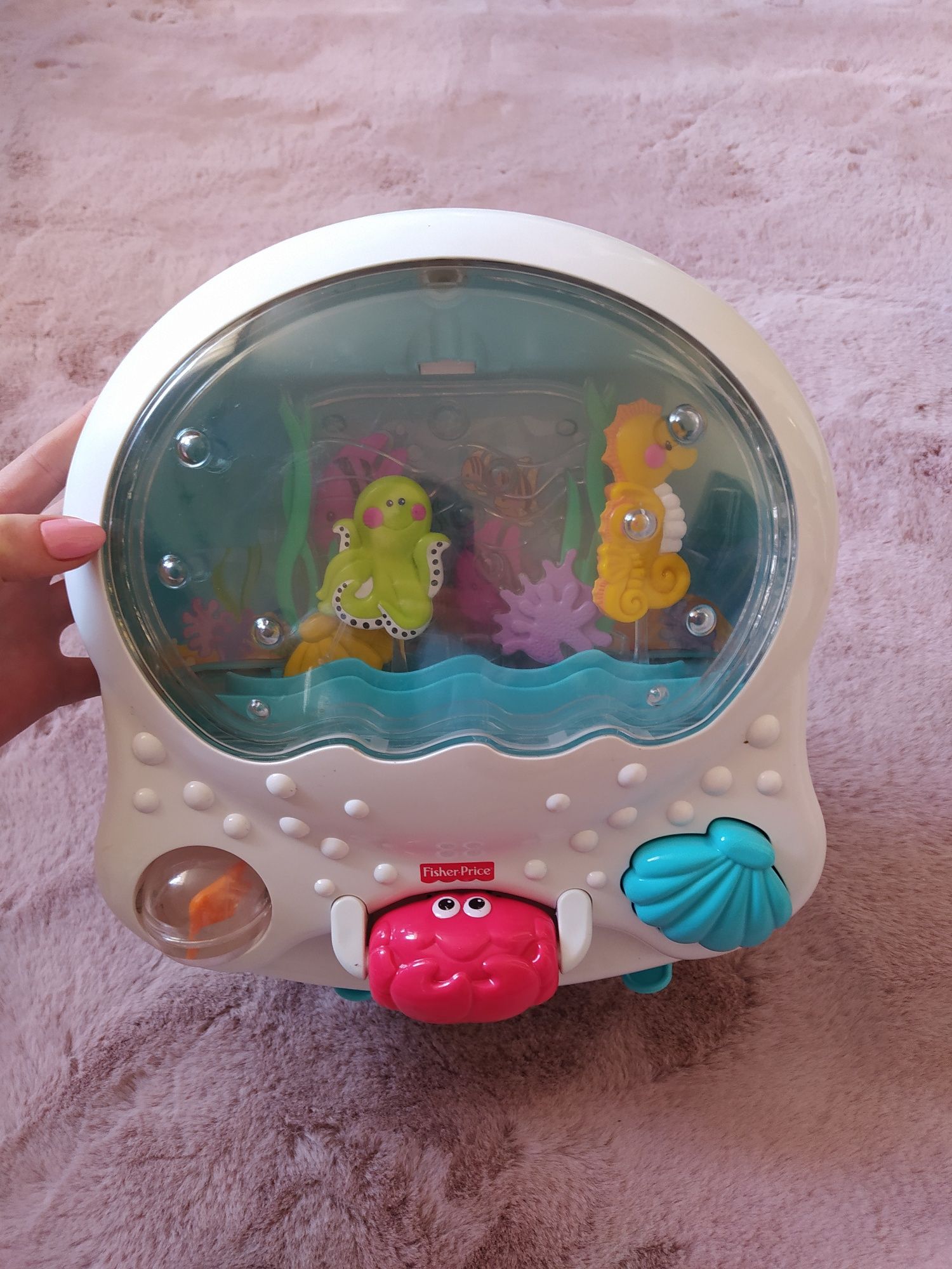 Akwarium pozytywka do łóżeczka fisher Price