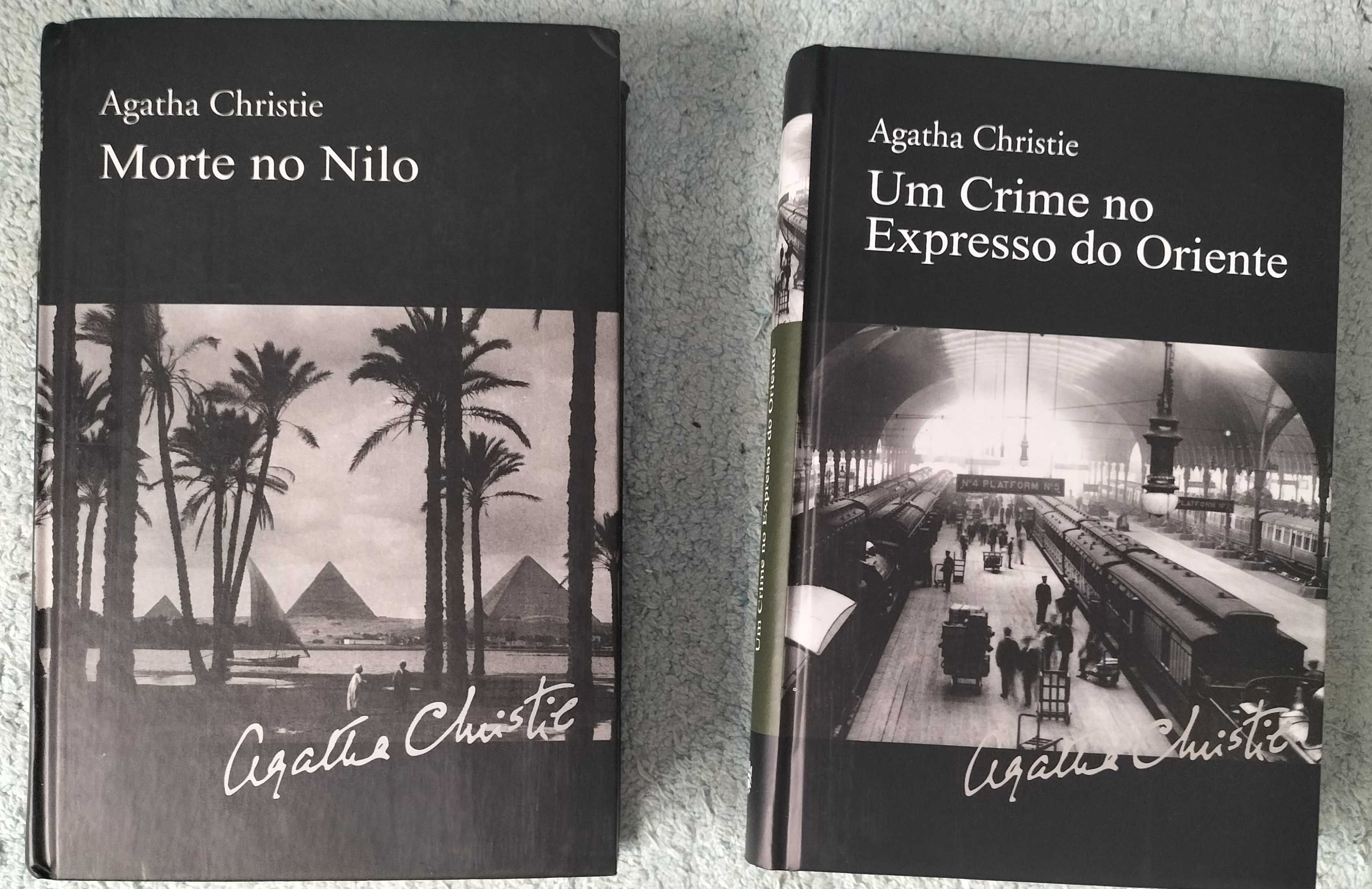 Lote de livros "Agatha Christie" de capa dura
