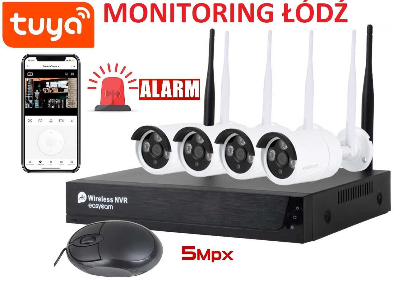 Monitoring Łódź Kamery Alarmy Wideodomofony sieci IT  MONTAŻ SERWIS