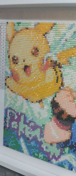 Quadro de brilhos do pikachu