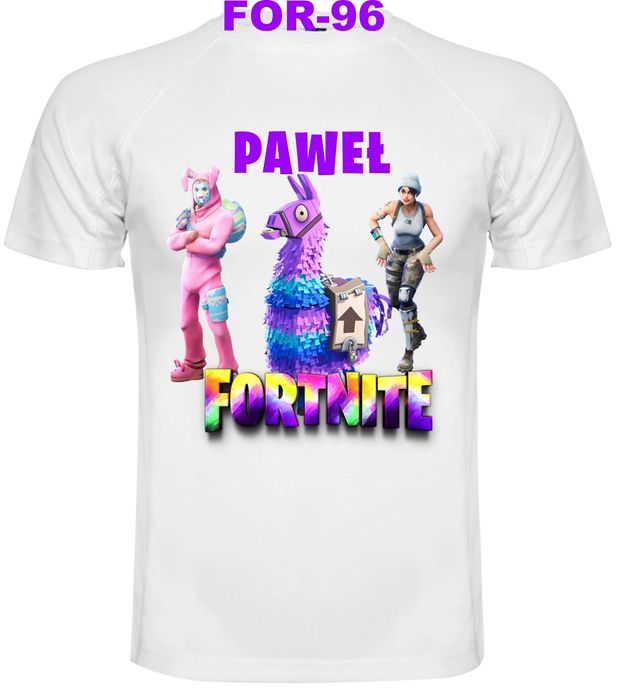 Koszulka Fortnite z imieniem PAWEŁ T-shirt rozm. 134-140 cm