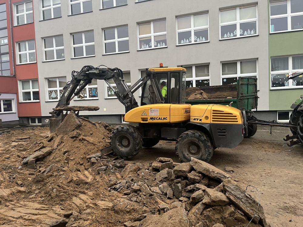 Roboty ziemne rozbiórka koparka minikoparka wykopy pod fundamenty