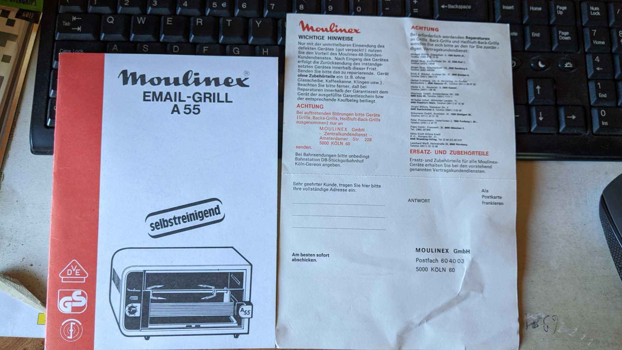 grill, opiekacz , rożen  Moulinex A55