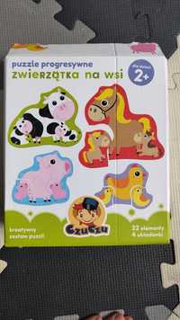 Czuczu puzzle zwierzątka na wsi 2+