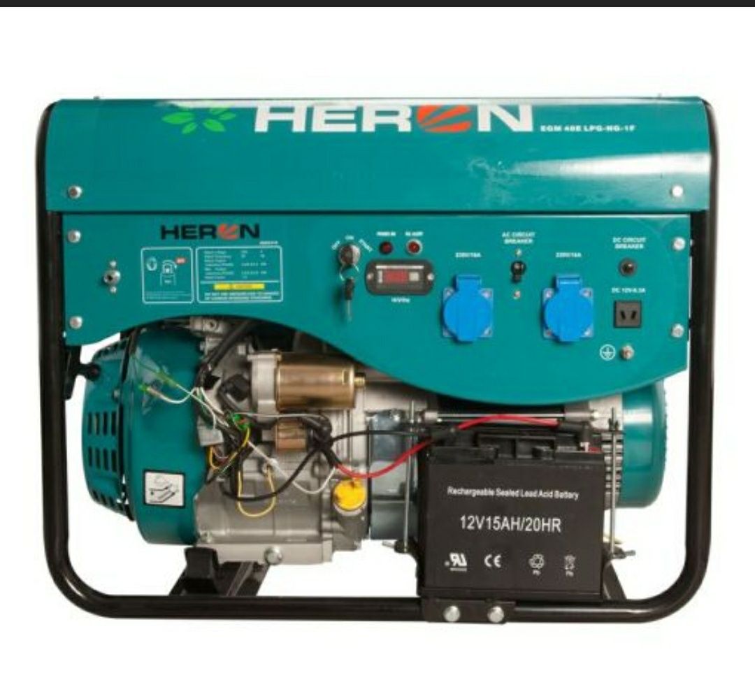 Генератор гібридний Heron LPGG 50, 4,8kW,