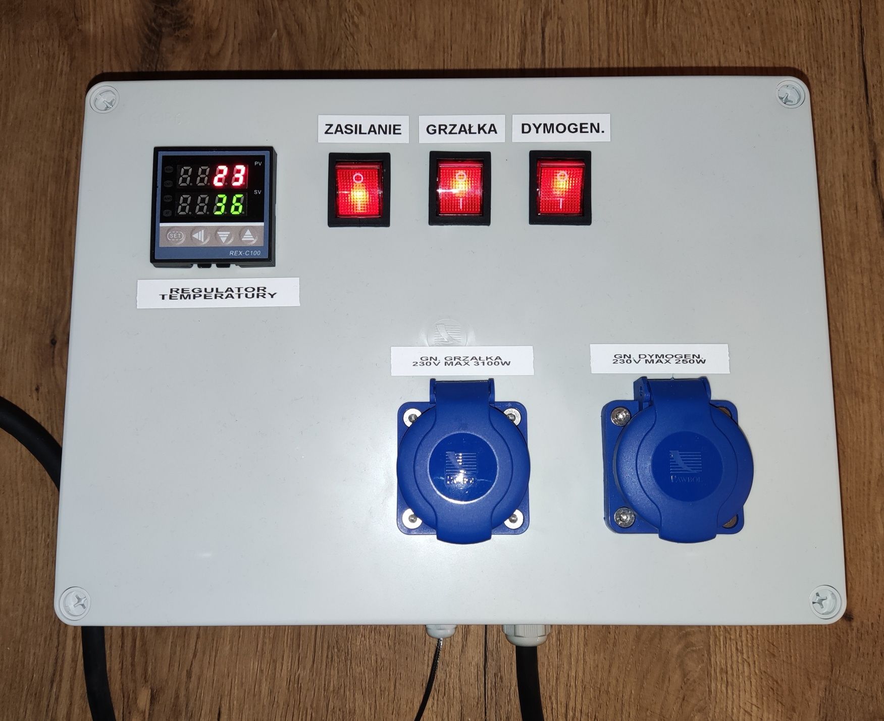 Sterownik do wędzarni, regulator temperatury REX-C100