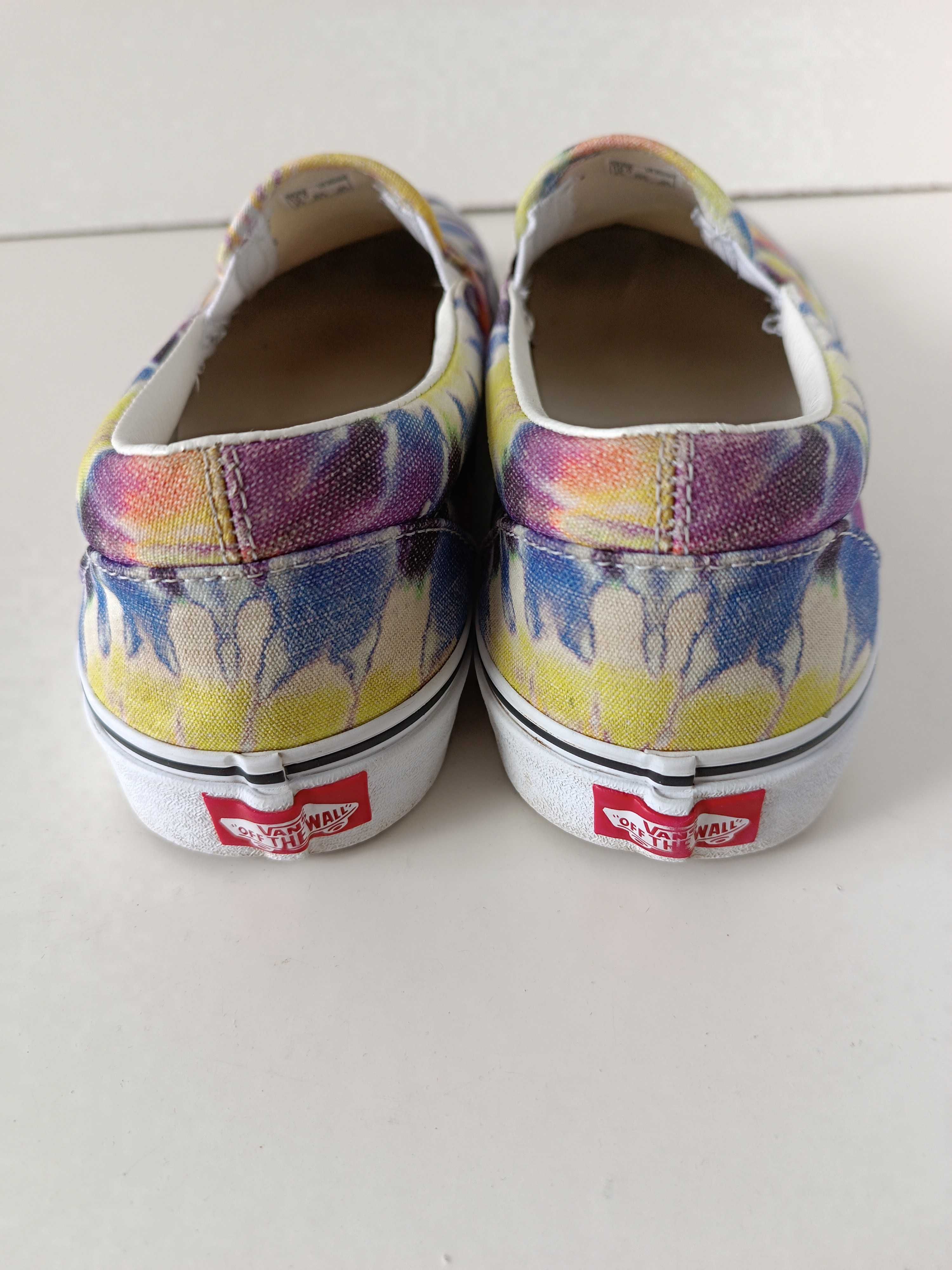 р 9 / 42-43 28 см жіночі яскраві мокасини сліпони кеди великі Vans