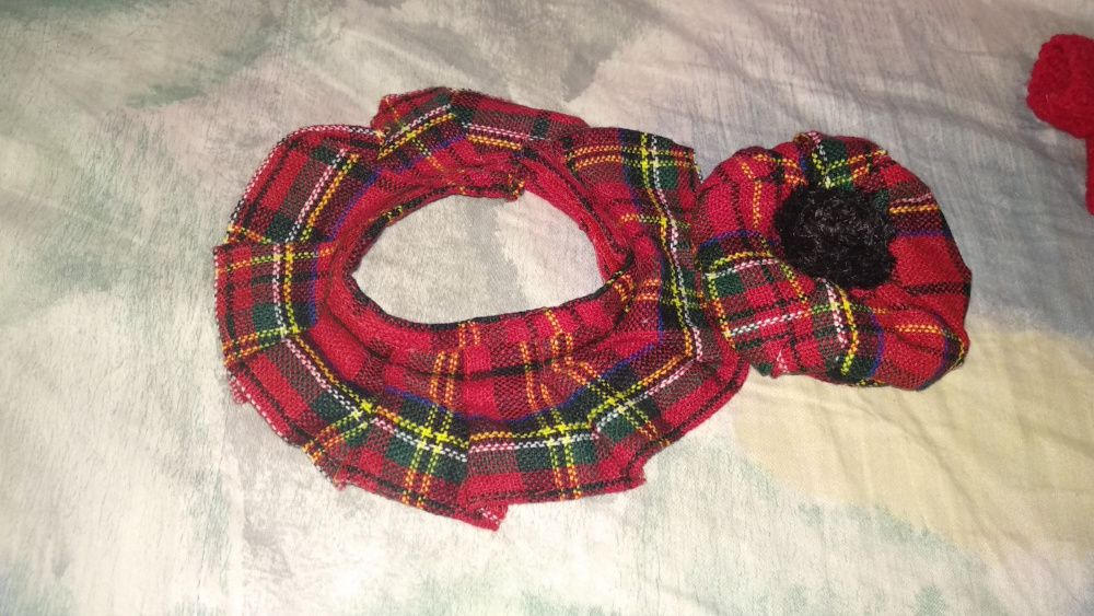 игрушка кукольная одежка шотландия берет и юбка можно на мишку