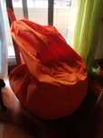 Puff de cor laranja