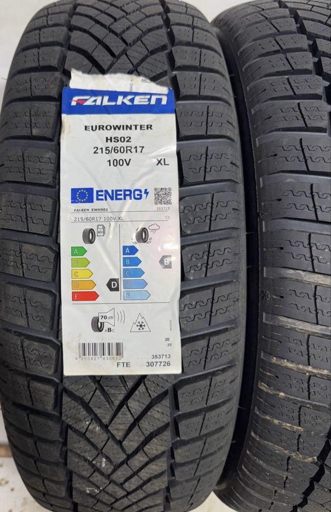 2x 215/60r17 Falken EuroWinter HS02 100V XL 2024