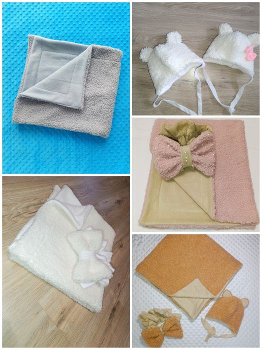 Пледи Тедді баранчик на виписку в ліжечко коляску дитячі пледи