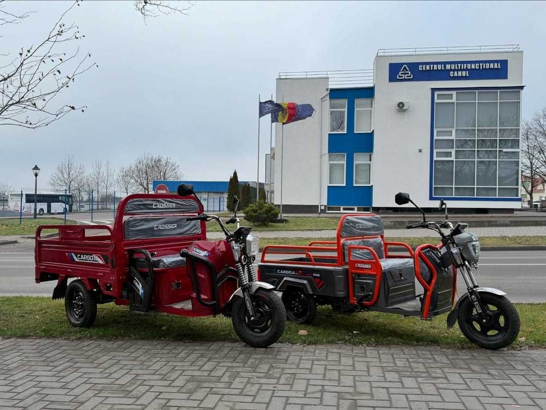 Вантажний грузовой електро скутер Crosser Cargo 16 MAX трьохколісний