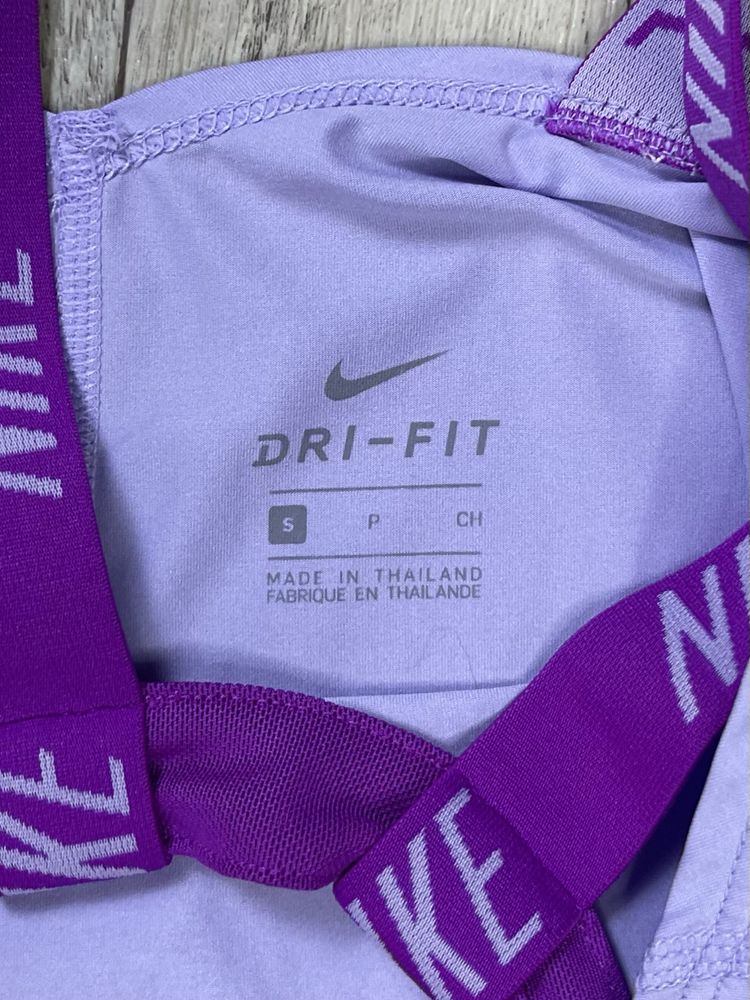 Nike dri-fit майка S размер женская спортивная сиреневая оригинал