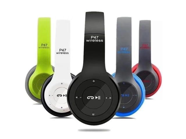 Słuchawki Bluetooth P47 z MP3 i radiem FM - Bezprzewodowe, Wydajne