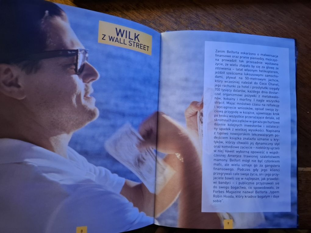 DVD booklet Wilk z Wall Street / MMXIII WOW/ Lektor PL