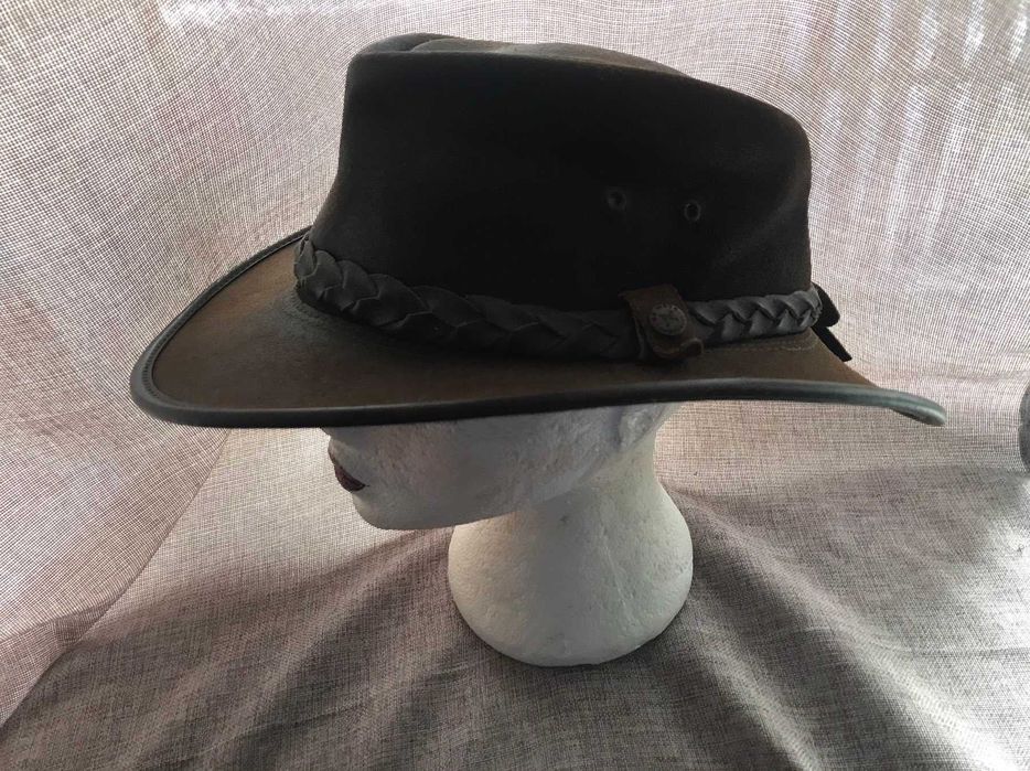 Настоящая австралийская кожаная шляпа от B C hats, размер XXL