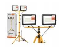 Statyw + Halogen Budowlany 2x50W LED