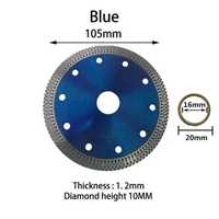 Disco corte diamante turbocompressor 105 mm, granito, mármore,cerâmica