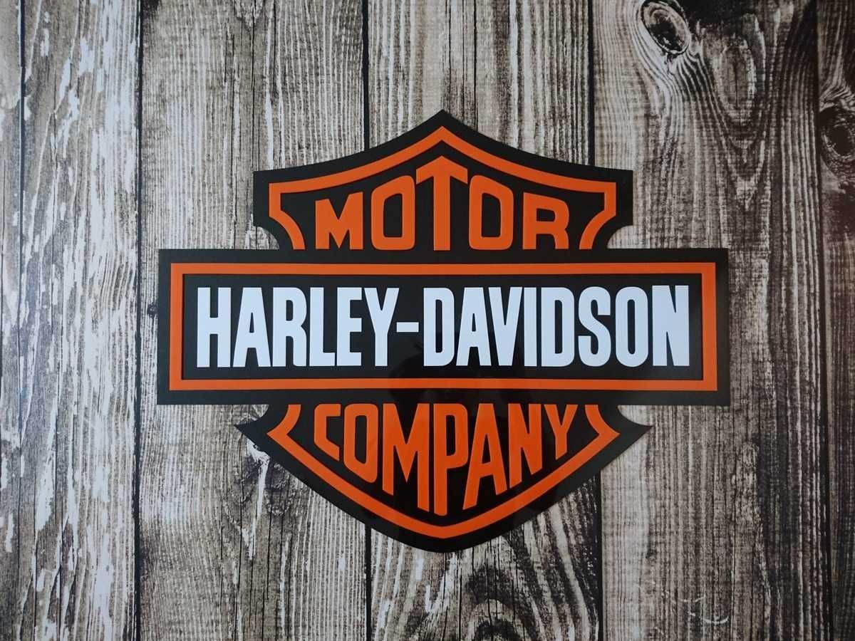 Logo szyld emblemat Harley Davidson do garażu pokoju na ścianę