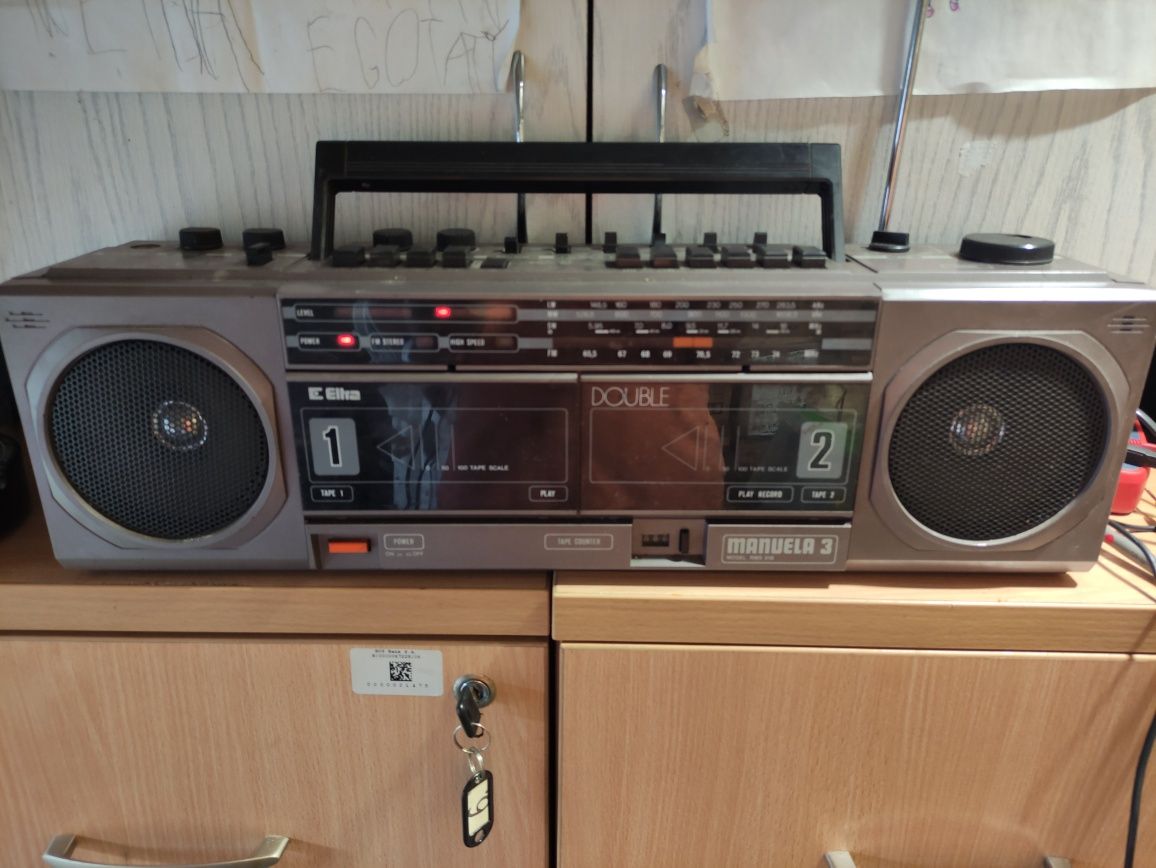 Radio Magnetofon Unitra Eltra RMS 818 Manuela 3 Kolekcjonerski Sprawny