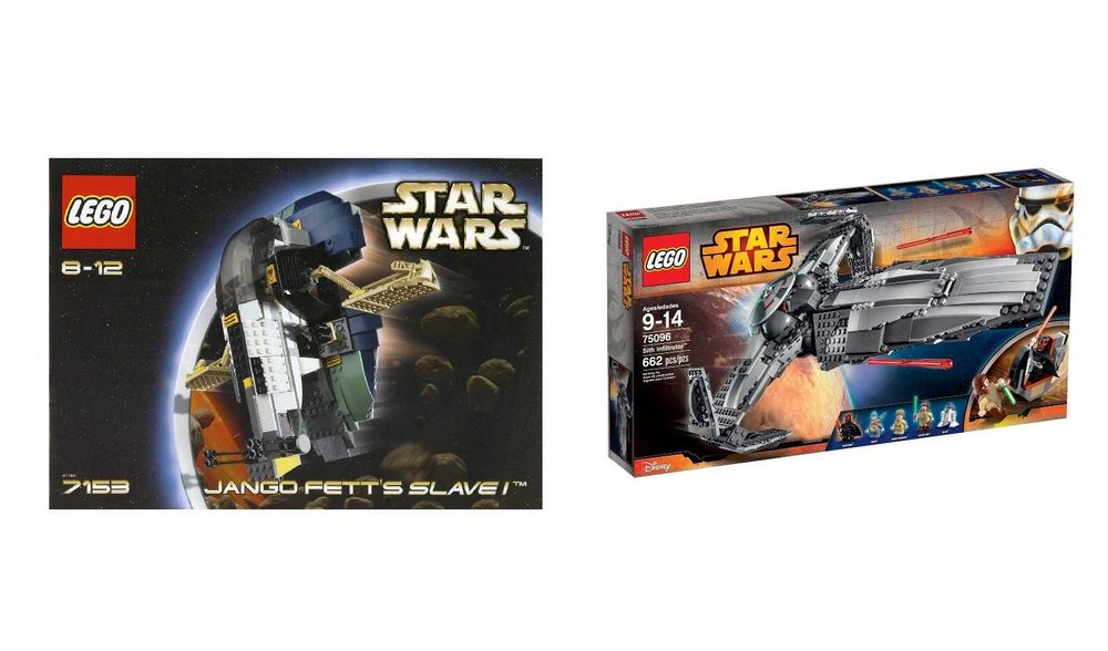 Lego Star Wars 7153 Jango Fett's Slave I e 75096 Sith Infiltrator