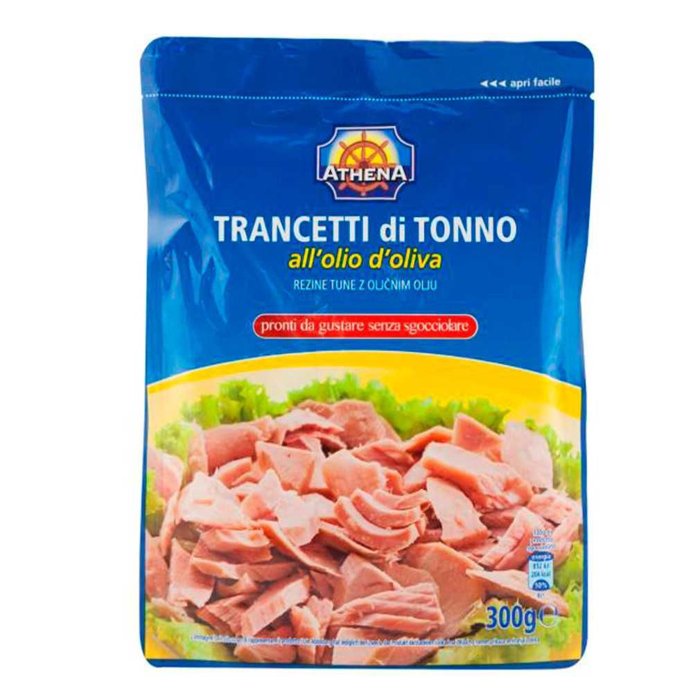 Тунець в Оливкоій Олії Athena Tranceti di Tonno all`Olio di Oliva 300г