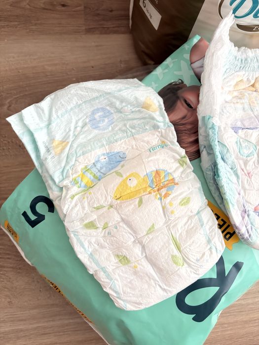 Pieluchy Dada 70 szt + Pieluchy Pampers 9 szt + Pants Pampers 17 szt