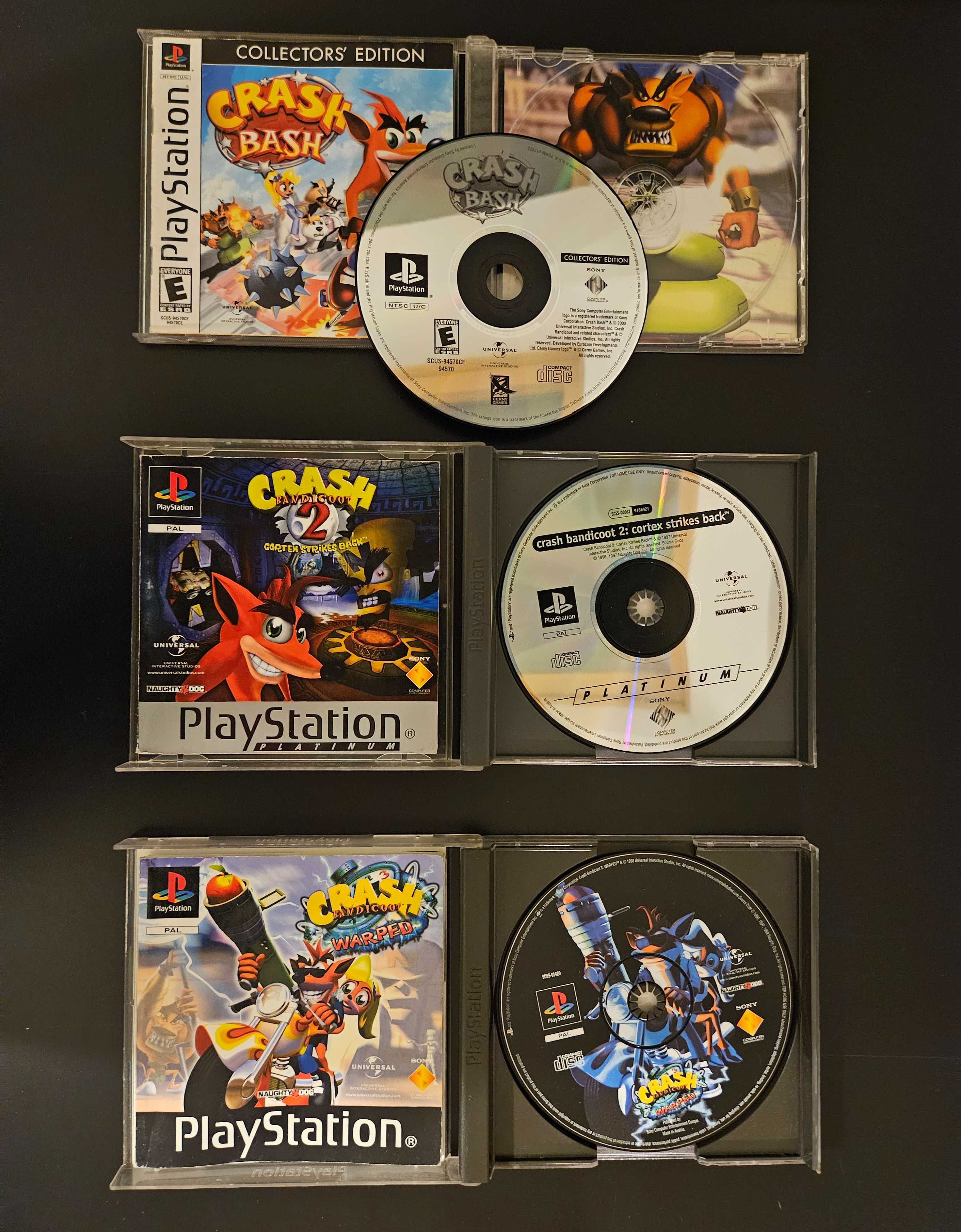 Gra PlayStation 1 Crash 1,2,3