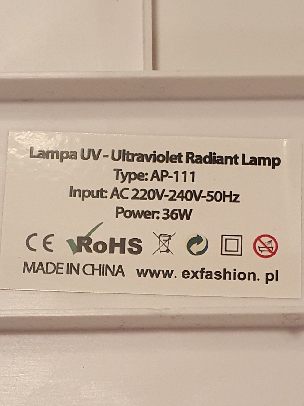 Lampa UV do paznokci