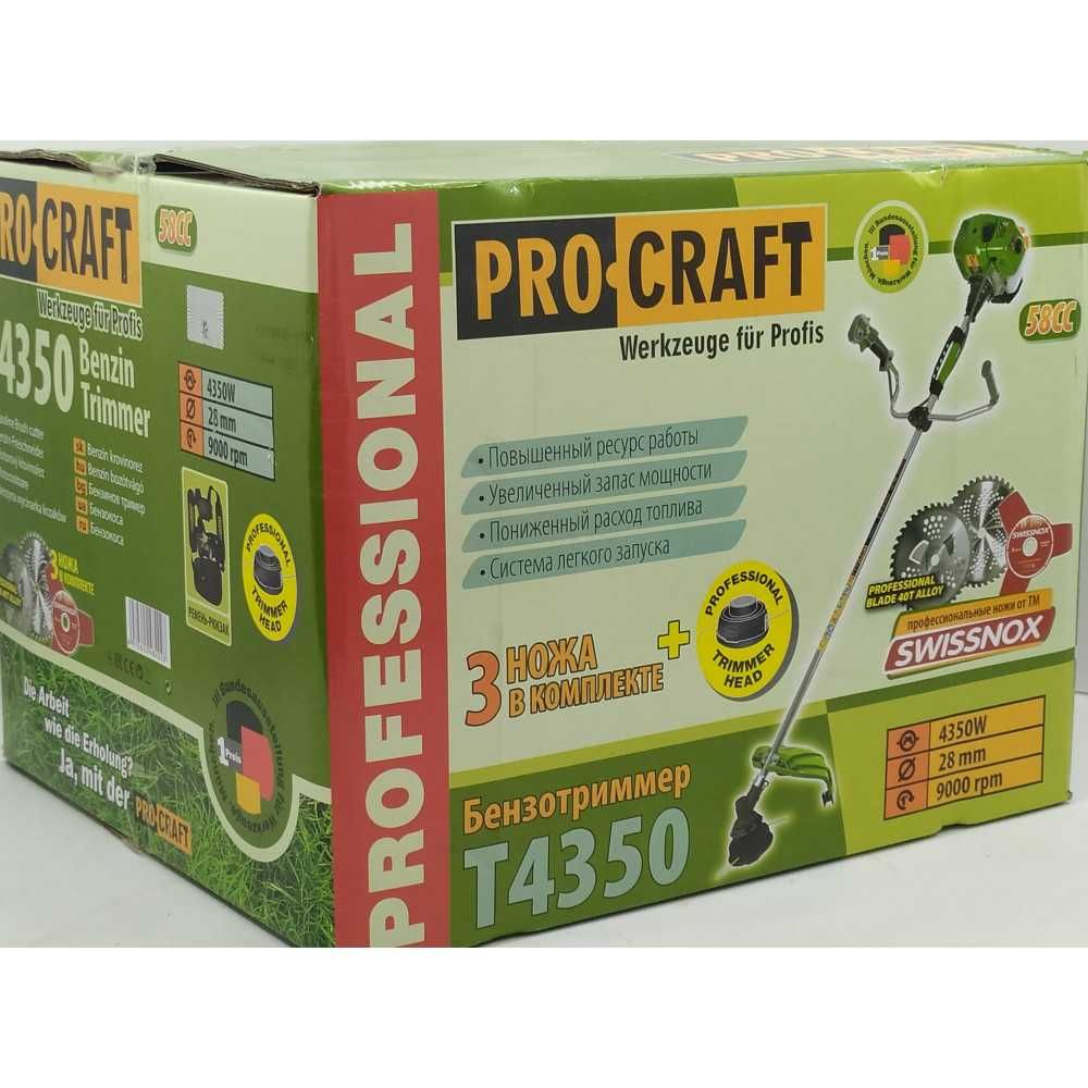 Мотокоса ProCraft T5600, T4500, T4350, T4200, 4200EL, T3800