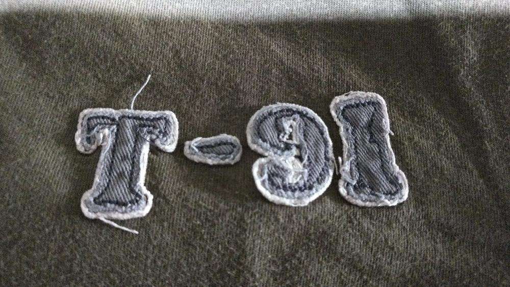 T-Shirt Throttleman de rapaz - 10 anos. Verde Tropa. Em bom estado