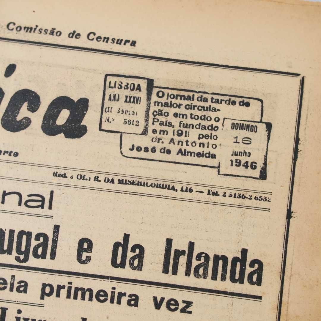 Jornal "A República" - 16 de junho de 1946