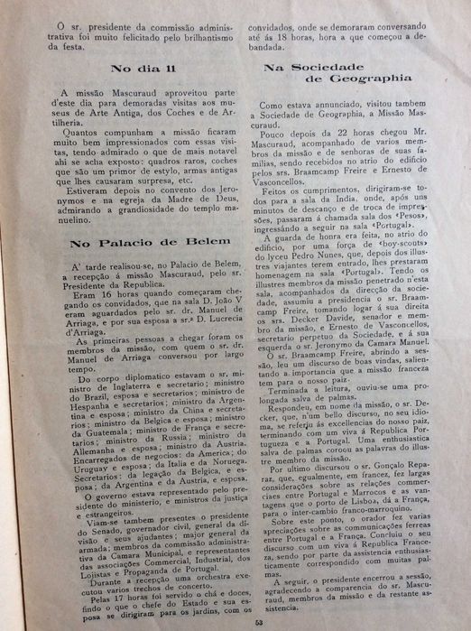 Boletim da Sociedade Propag... A missão Mascuraud em Portugal, outros