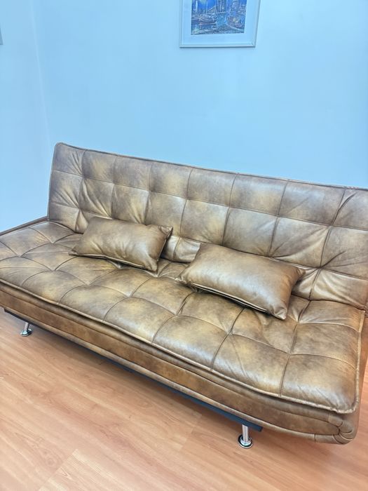 Sofa-cama como novo pele sintetica