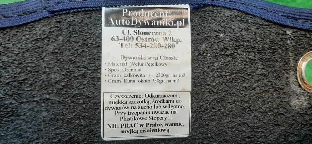 Dywaniki Welurowe Mitsubishi Outlander II (2007-12r.)