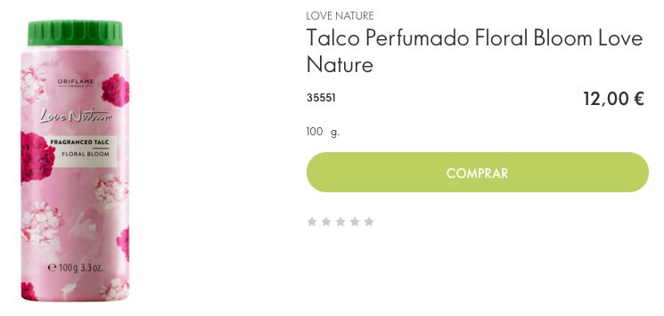 2 Unidades Pó de Talco Perfumados