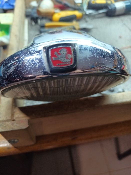 Lucas FT/LR 14 carcaça de luz de ponto cromado , vintage.