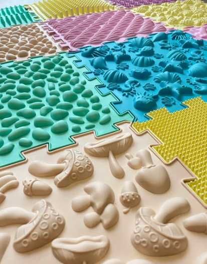 ПОДАРУНОК!Ортопедичний набір! Ортопедичні пазли та масажні напівсфери!