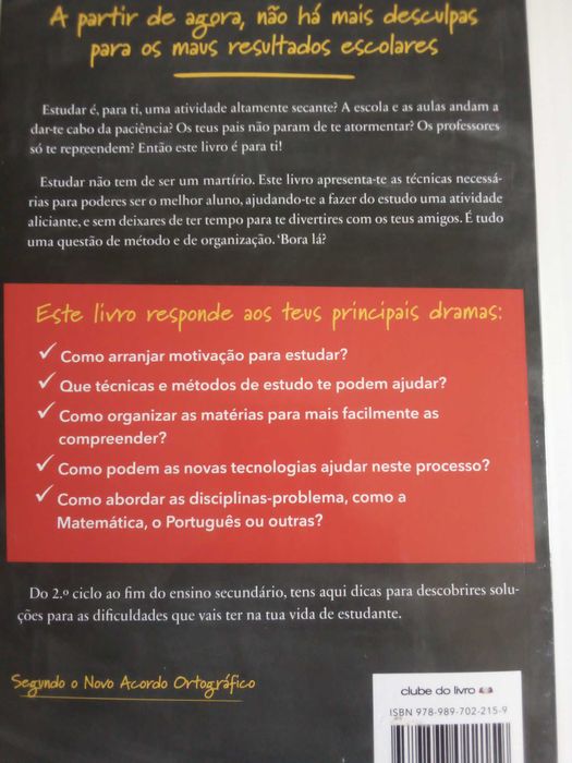Livro "Este ano vais ser o Melhor Aluno!-'Bora lá?"