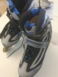Rolki nowe rozm.41 HY Skate czarno niebieskie