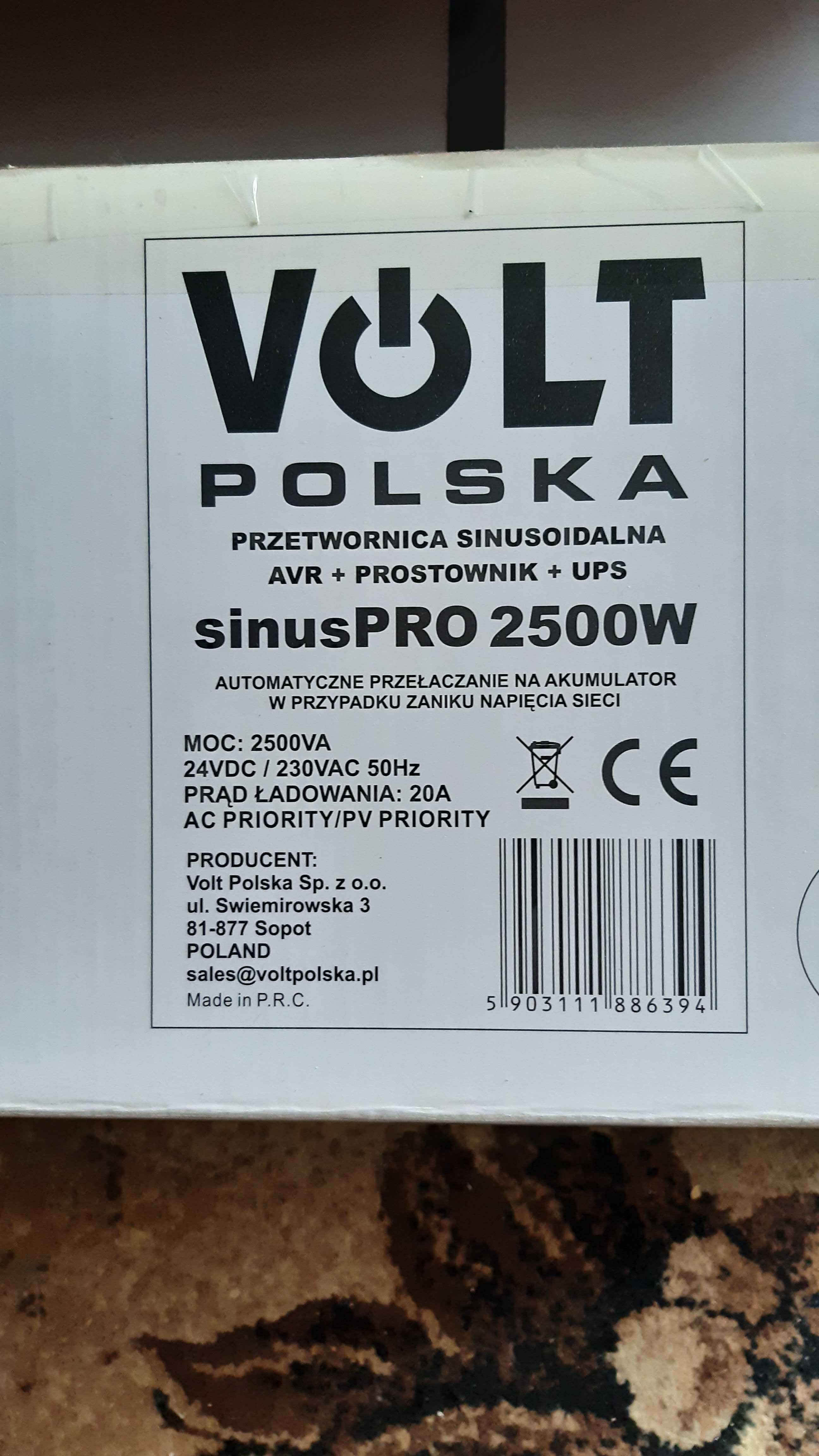 Інвертор VoltPolska sinusPro 2500W 24V